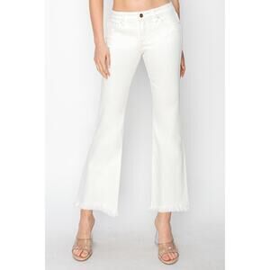 RISEN Tummy Control Crop Flare Step Hem Pants - RDP5714 - Size 15/32